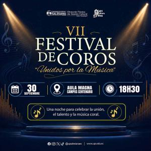 Afiche MCS festival de coros Unidos por la Música